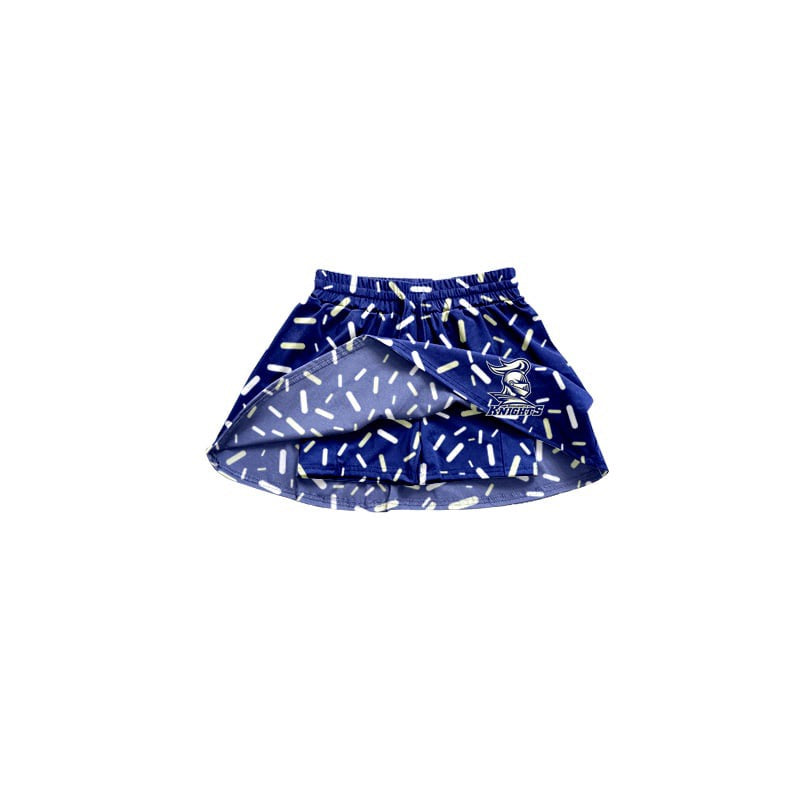 Preorder(moq 5) Adult Women Team Navy Knights Shorts Skort Bottoms