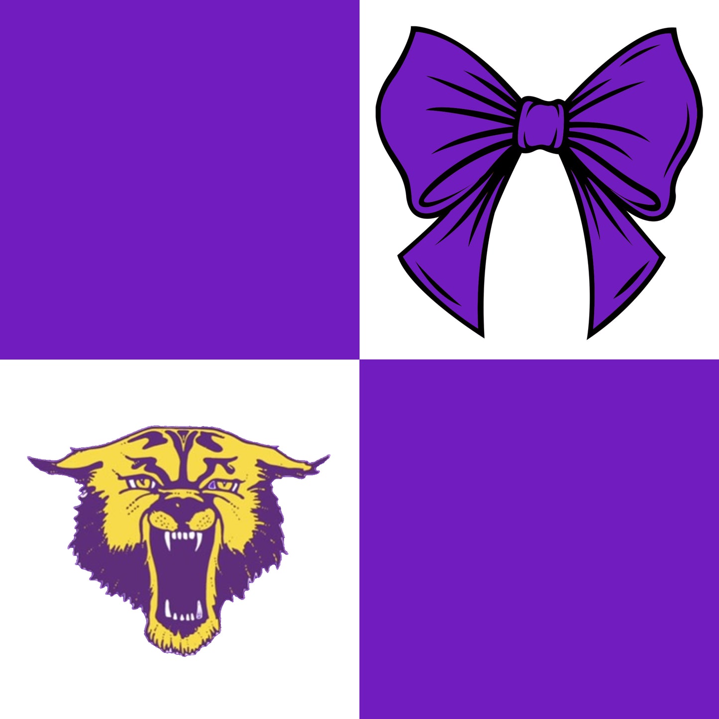 Preorder (moq 5)Baby Girls Purple Bows Wildcats Zip Hoodie Jackets Skirt Short Team Clothes Sets