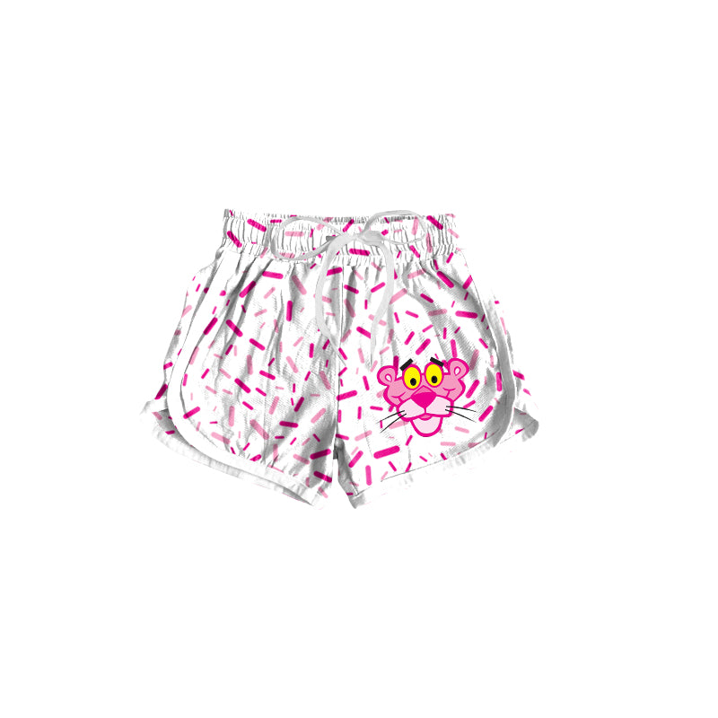 Preorder(moq 5) Baby Girls Pink Tiger Sprinkles Sports Shorts