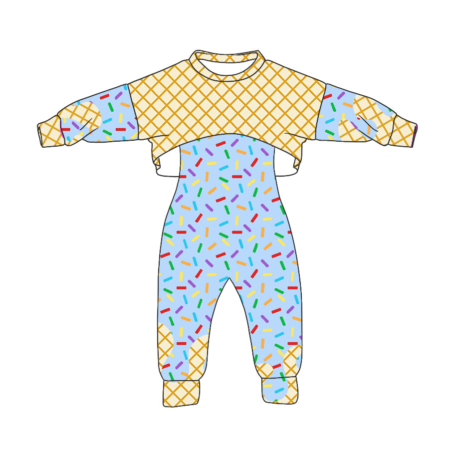 Preorder (moq 5)Baby Girls Long Sleeves Drip Shirt Top Jumpsuit 2 Piece Team Clothes Sets