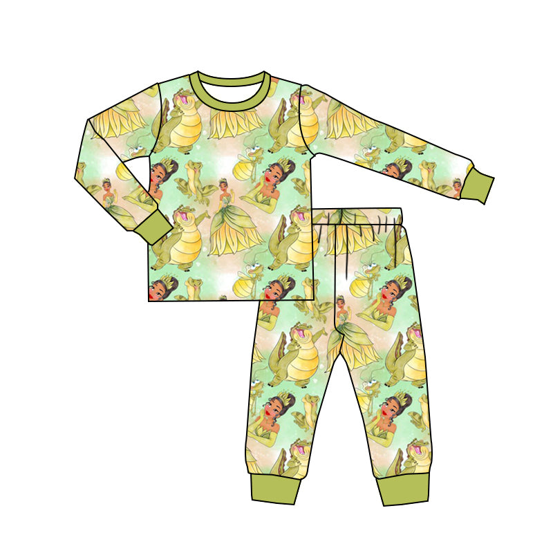 Baby Girls Princess 6 Pants Pajamas Clothes Sets preorder(moq 5)