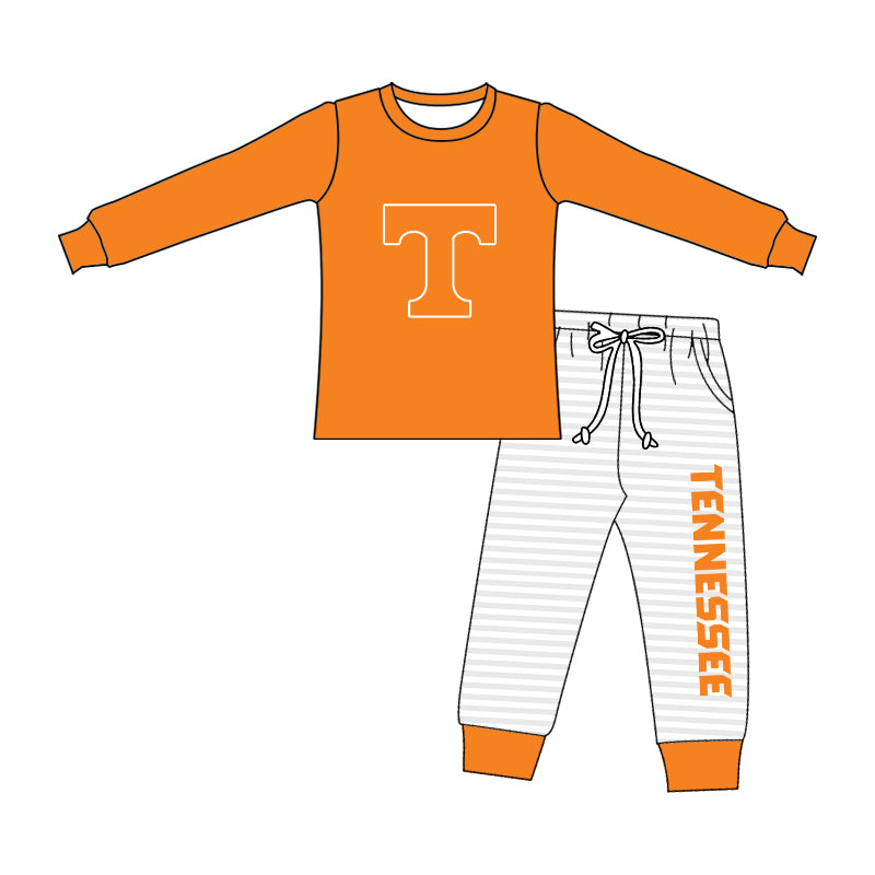 Baby Boys Tennessee Team Long Sleeve Top Pants Clothes Sets preorder(moq 5)