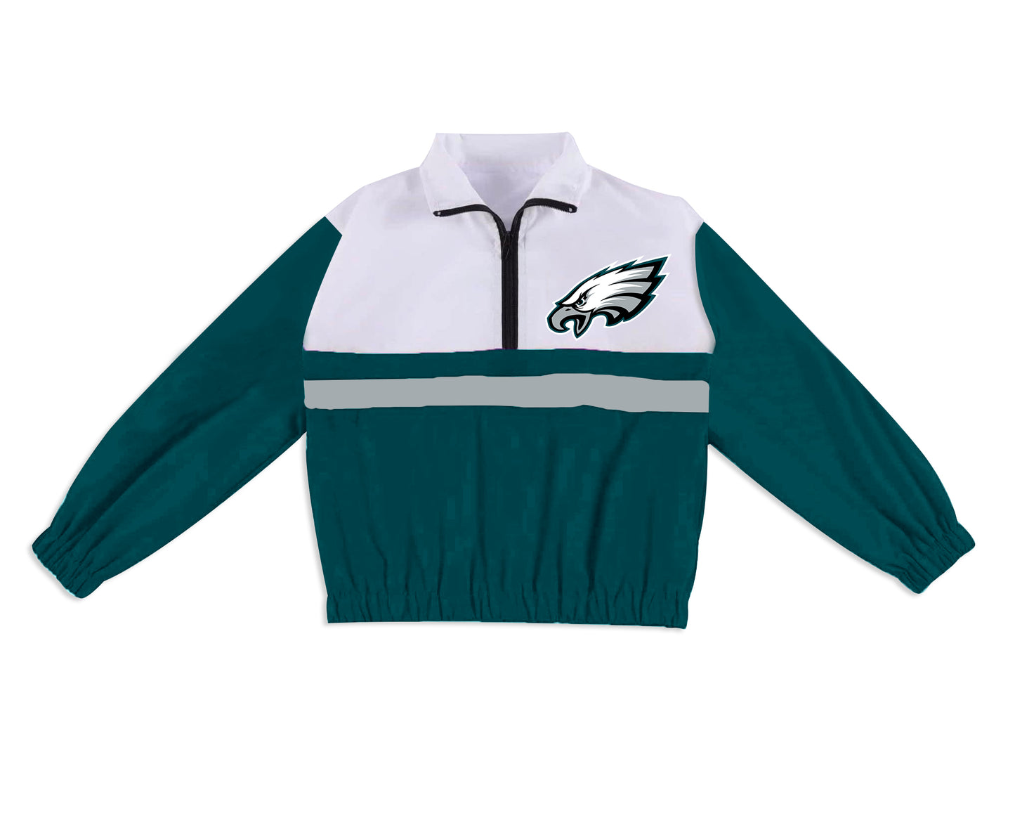 Preorder (moq 5)Baby Boys Long Sleeve Eagles Team Zip Pullovers Tops