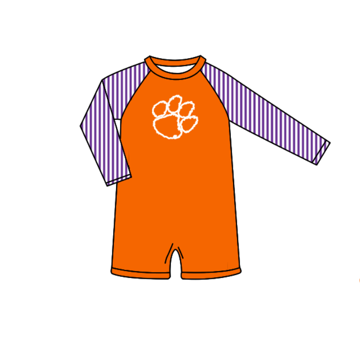 Preorder moq 5 Baby Boys Stripe Long Sleeve Pawls Team Swimsuits