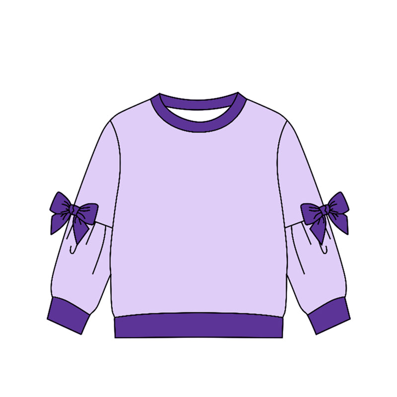 Preorder (moq 5)Baby Girls Bows Long Sleeve T-shirts Top