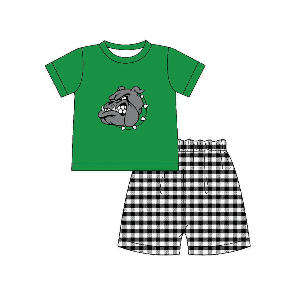 Preorder moq 5 Baby Boys Holtville bulldogs Shorts Team Clothes Set
