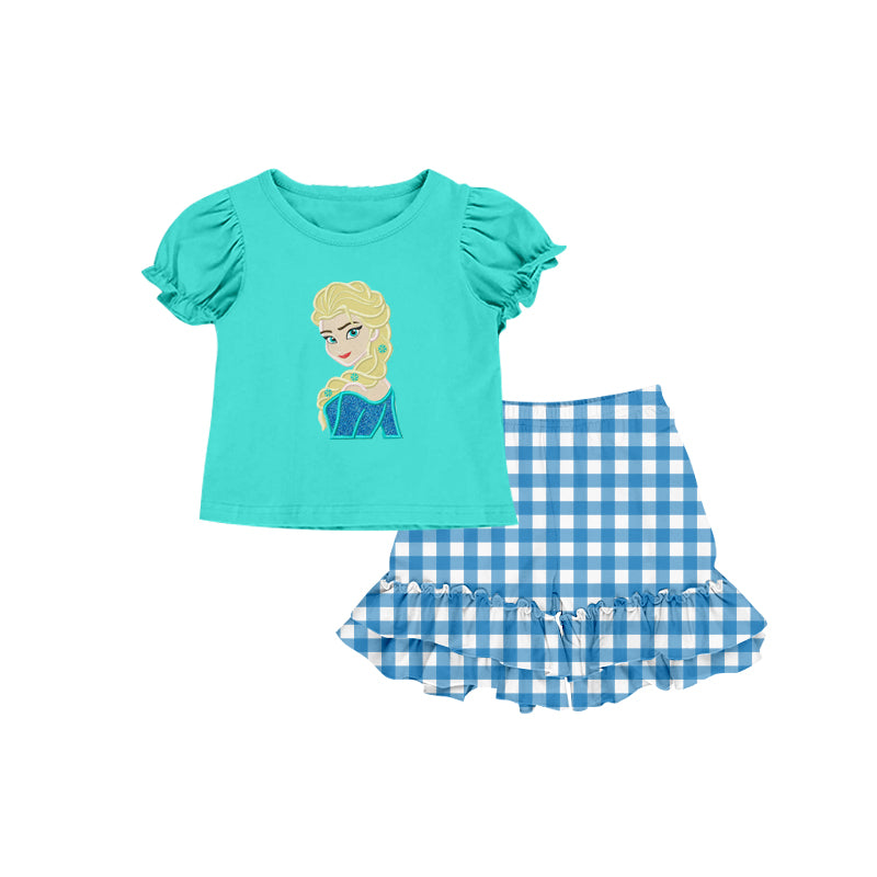 Baby Girls Princess Tee 2 Shirt Ruffle Shorts Clothes Sets preorder(moq 5)