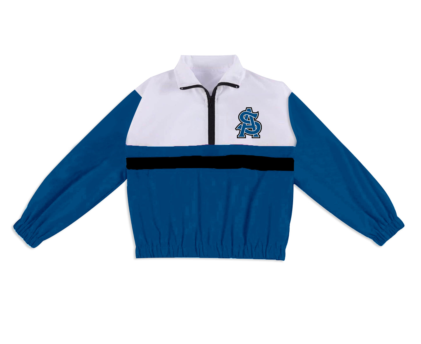 Preorder (moq 5)Baby Boys Long Sleeve Trojans Team Zip Pullovers Tops