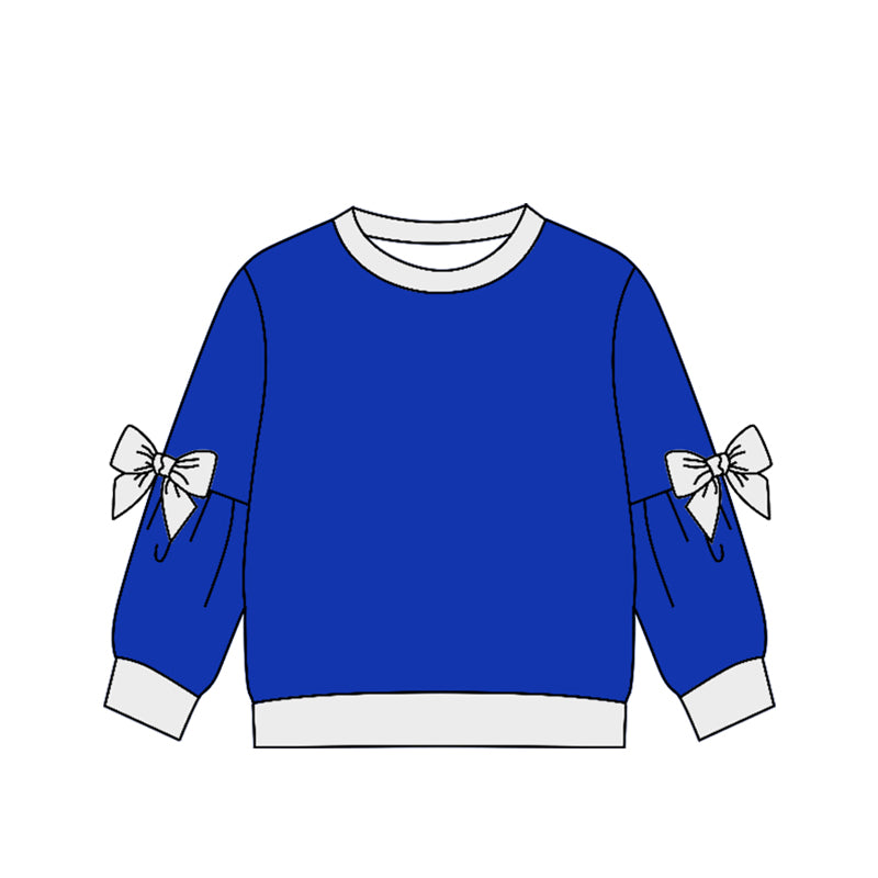 Preorder (moq 5)Baby Girls Bows Long Sleeve T-shirts Top