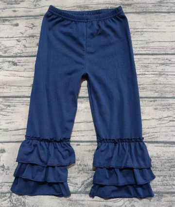 Preorder(moq 5) Baby Girls Navy Ruffle Pants