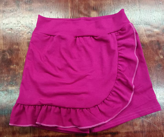 Preorder(moq 5) Baby Girls Rose Red Ruffle Skort Shorts Bottoms
