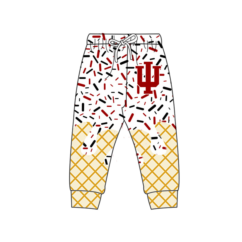 Preorder (moq 5)Baby Boys Red Trident Drip Team Pants