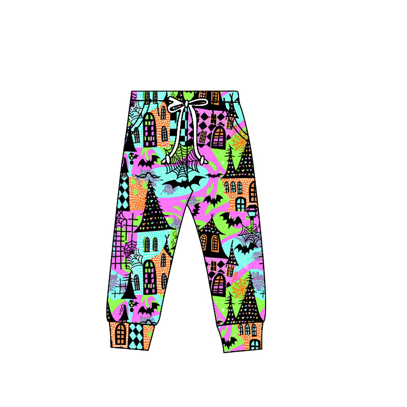 Preorder(moq 5) Adult Women Halloween Bats Jogger Pants