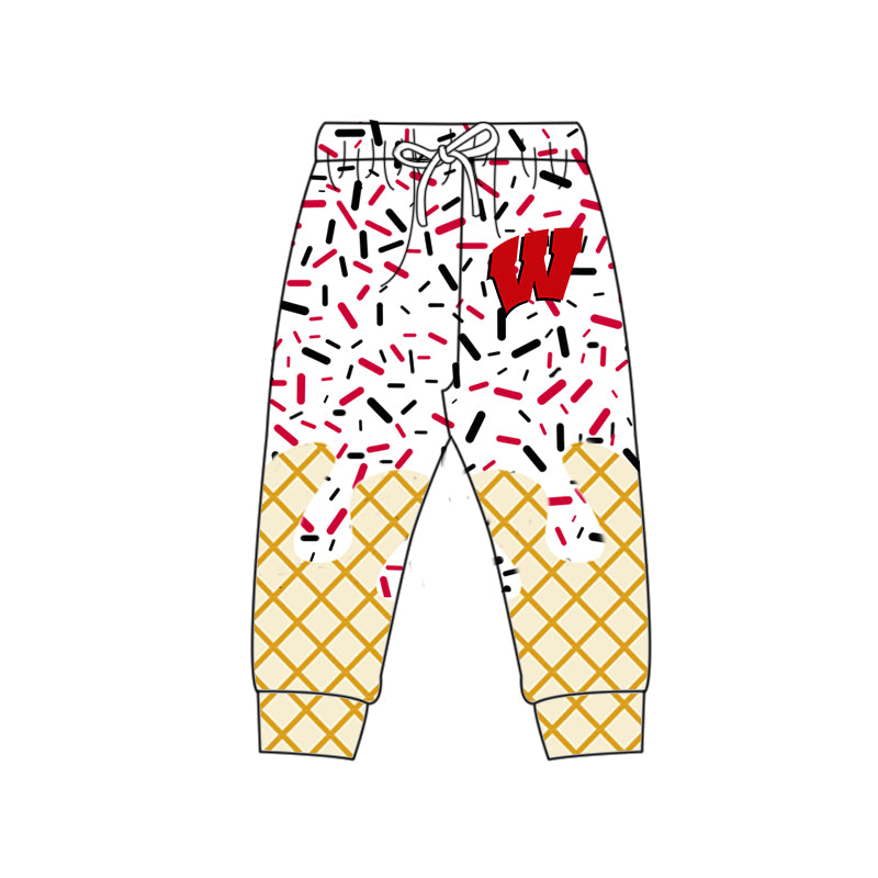 Preorder (moq 5)Baby Boys Red W Drip Team Pant