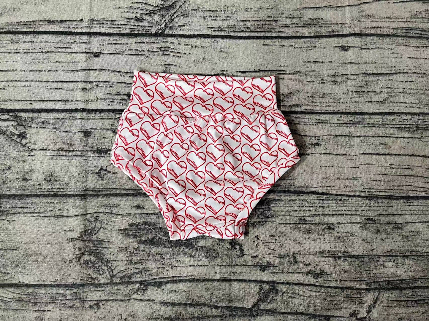 Baby Kids Infant Girls Hearts Baseball Bummies Bottoms