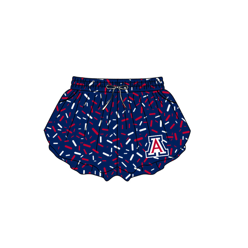 Preorder (moq 5)Baby Girls Hot Blue Sprinkles Arizona Butterfly Shorts Bottom