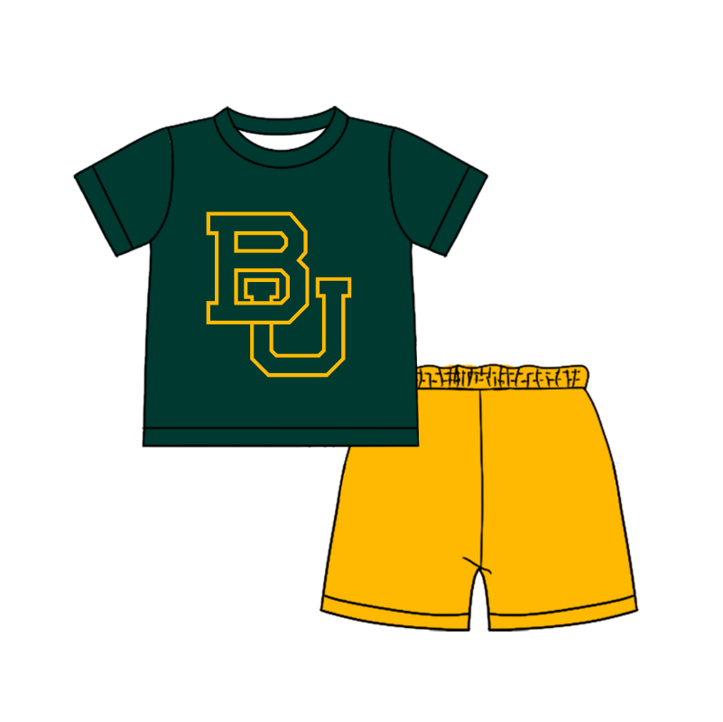 Preorder moq 5 Baby Boys Short Sleeve Shirts Top Short Team Clothes Set