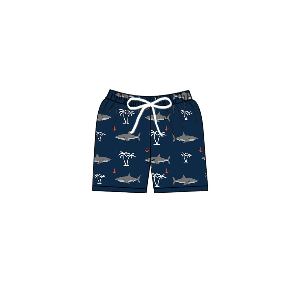 Preorder(moq 5) Baby Boys Beach Sharks Swimming Trunks Bottom