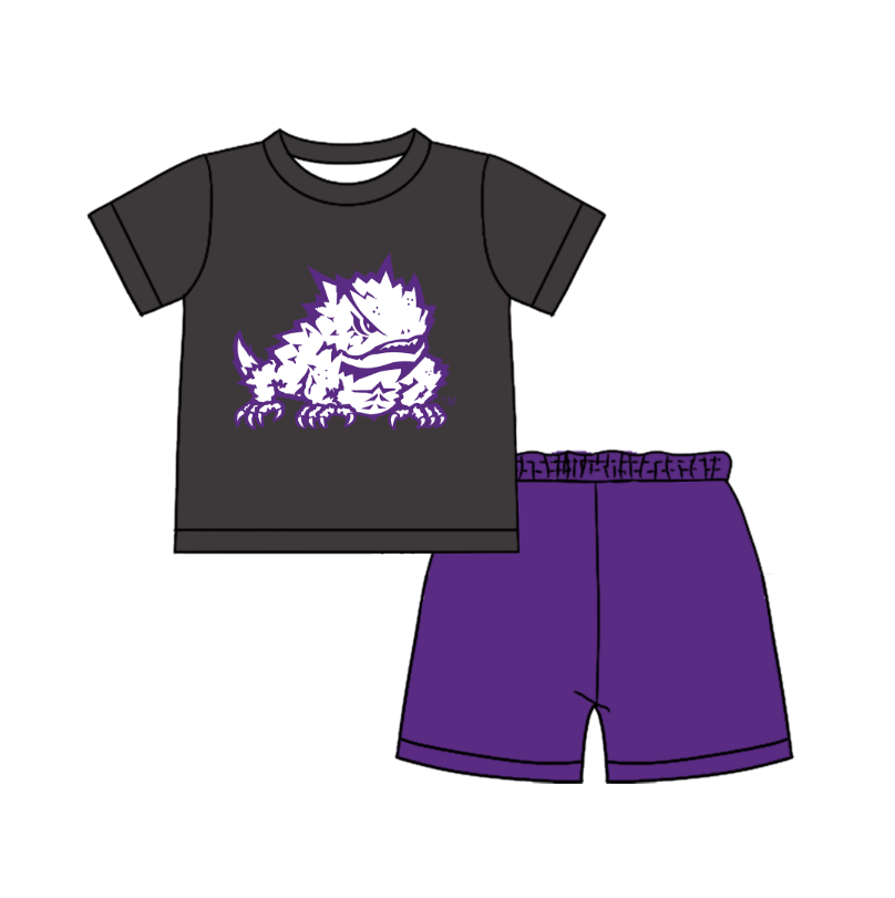 Preorder moq 5 Baby Boys Short Sleeve Shirts Top Short Team Clothes Set