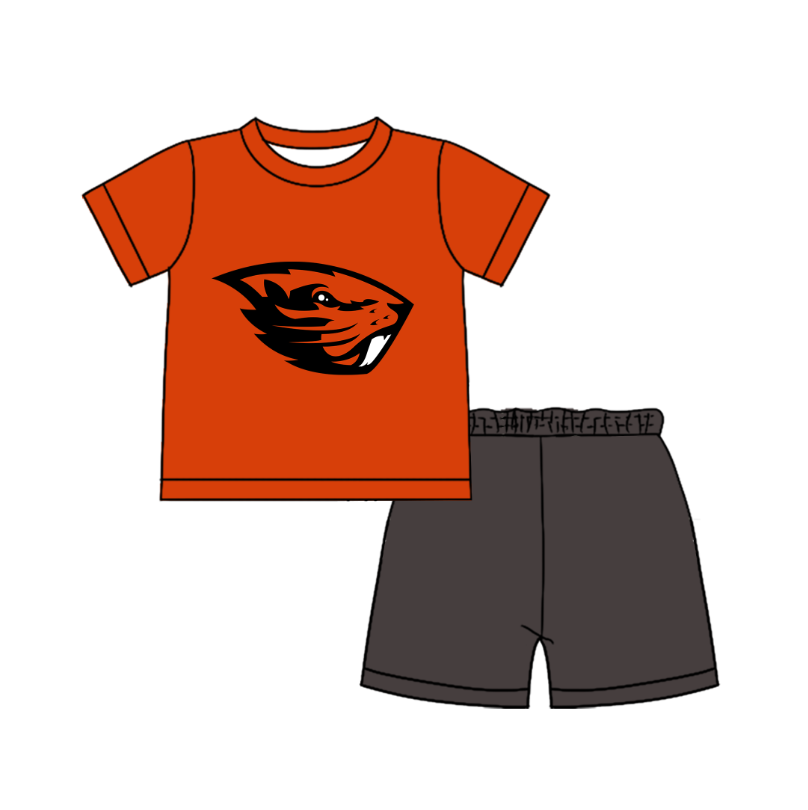 Preorder moq 5 Baby Boys Short Sleeve Shirts Top Short Team Clothes Set
