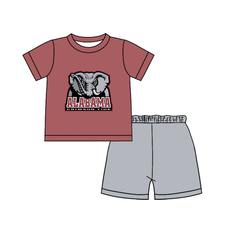 Preorder moq 5 Baby Boys Short Sleeve Shirts Top Short Team Clothes Set