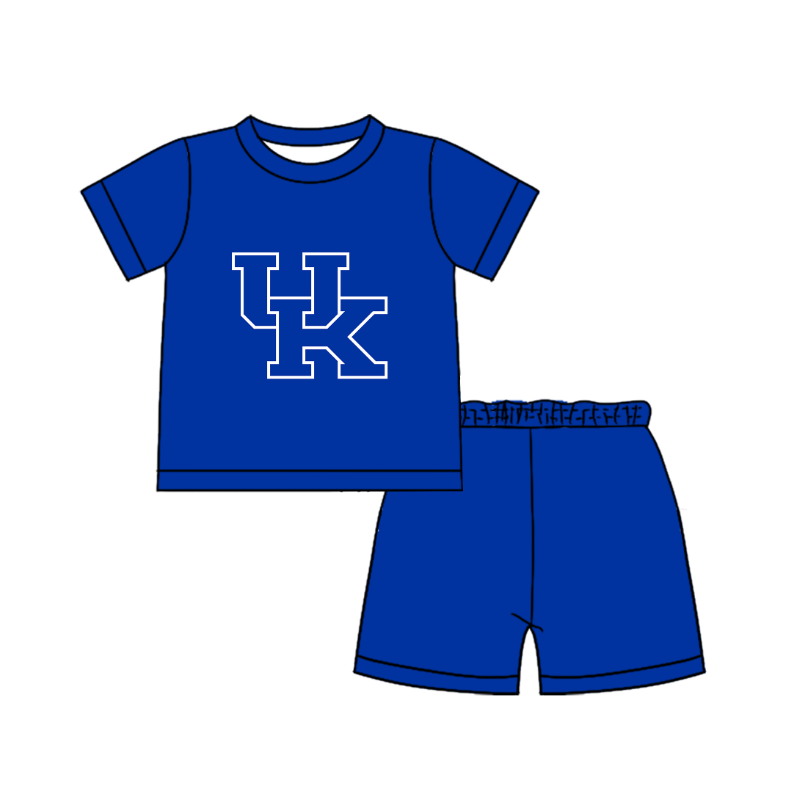 Preorder moq 5 Baby Boys Short Sleeve Shirts Top Short Team Clothes Set