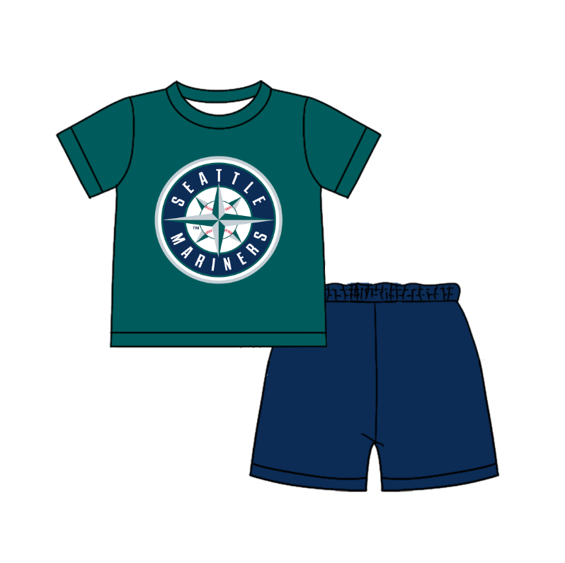 Preorder moq 5 Baby Boys Short Sleeve Shirts Top Short Team Clothes Set
