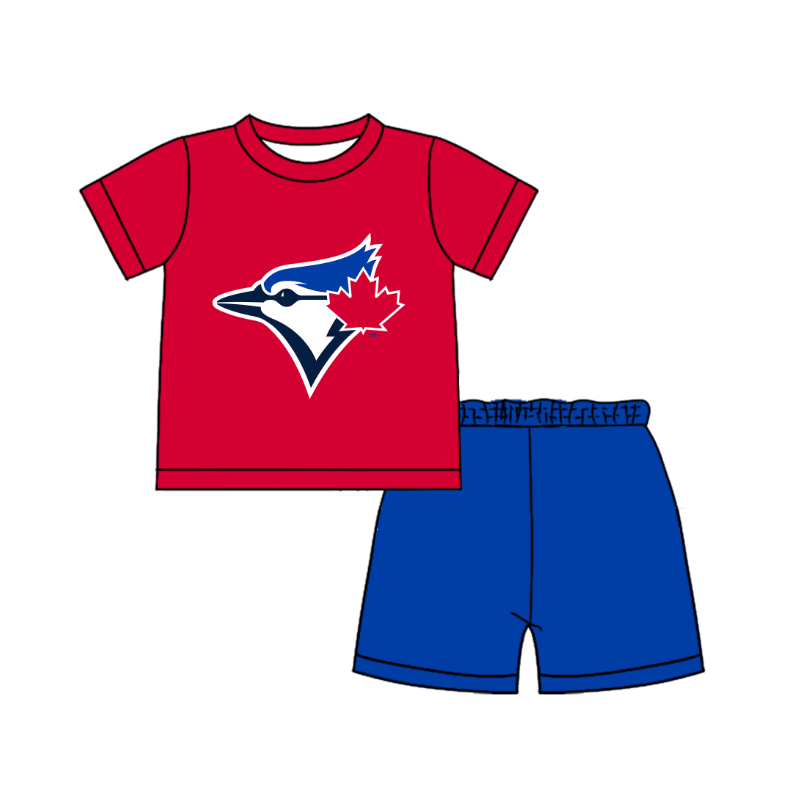 Preorder moq 5 Baby Boys Short Sleeve Shirts Top Short Team Clothes Set
