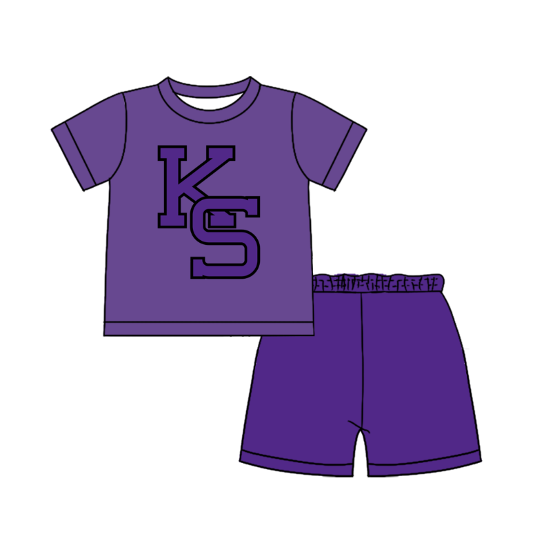 Preorder moq 5 Baby Boys Short Sleeve Shirts Top Short Team Clothes Set