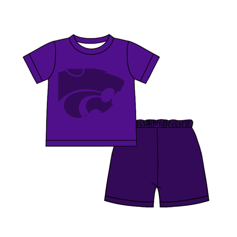 Preorder moq 5 Baby Boys Short Sleeve Shirts Top Short Team Clothes Set