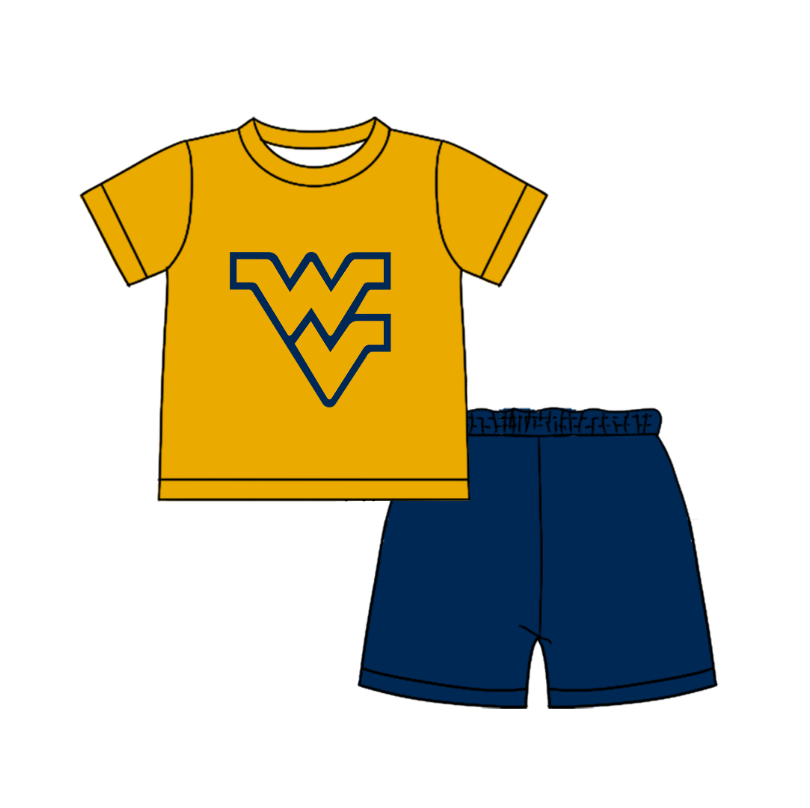 Preorder moq 5 Baby Boys Short Sleeve Shirts Top Short Team Clothes Set