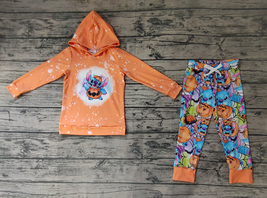 Baby Boys Halloween Cartoon Pumpkin Pants Clothes Sets