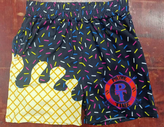 Preorder moq 5 Baby Boys Black PT Team Shorts Bottoms
