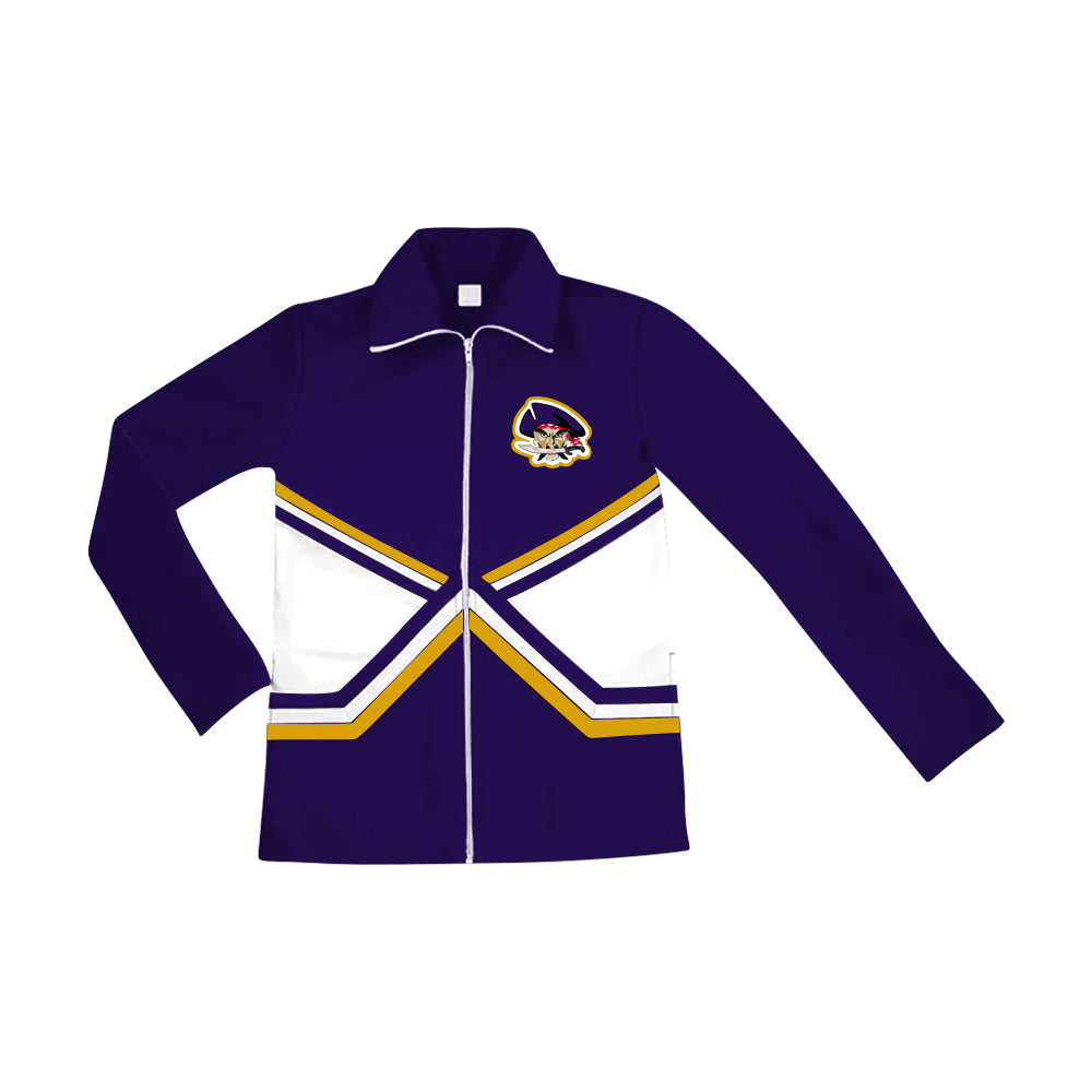 Preorder (moq 5)Baby Boys Purple Pirates Team Zipper Jacket Top