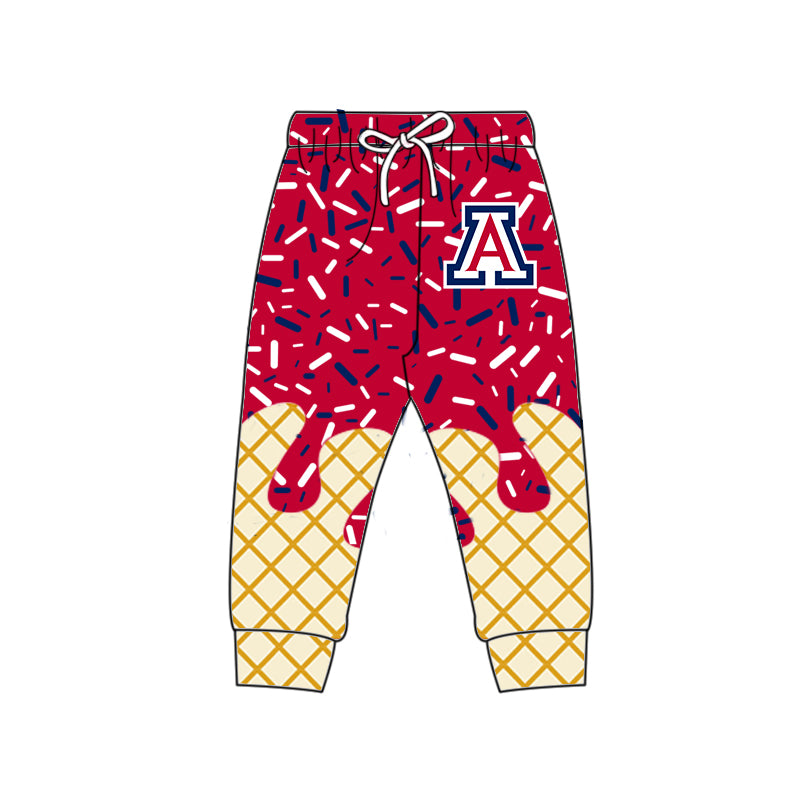 Preorder (moq 5)Baby Boys Red A Drip Team Pant