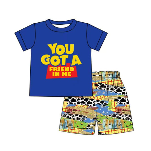 Baby Boys Toy Friend Tunic Top Shorts Clothing Sets Preorder(moq 5)