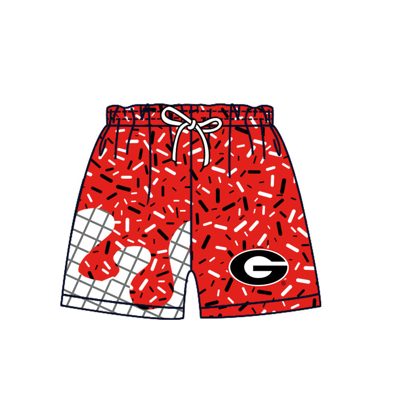 Preorder (moq 5)Baby Boys Red Sprinkles Georgia Shorts Bottom