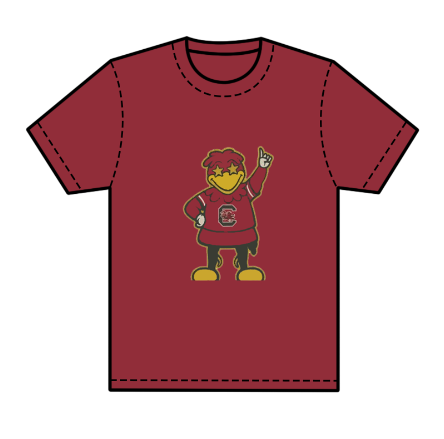 preorder(moq 5) Baby Boys Dark Red Short Sleeves Eagles Bull C Team Tee Shirts Tops