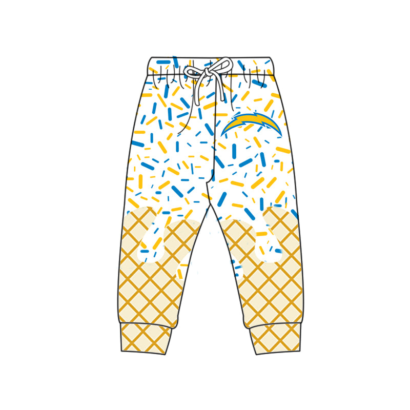 Preorder (moq 5)Baby Boys Drip Yellow Lights Team Pants