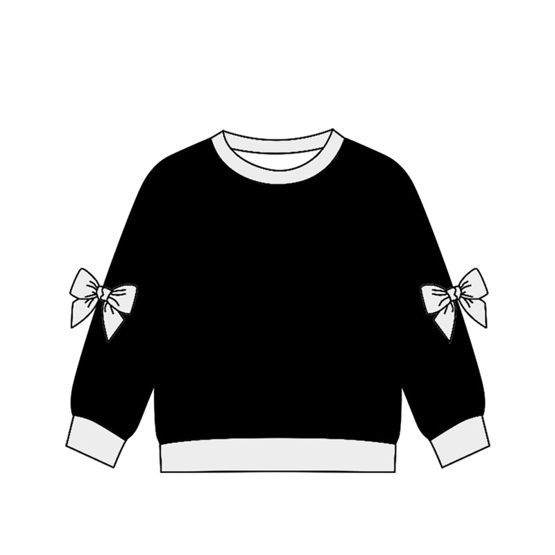 Preorder (moq 5)Baby Girls Bows Long Sleeve T-shirts Top
