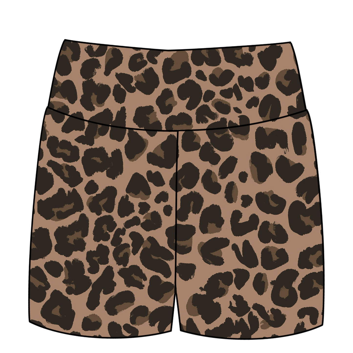 Preorder moq 5 Baby Girls Leopard Biking Shorts Bottoms