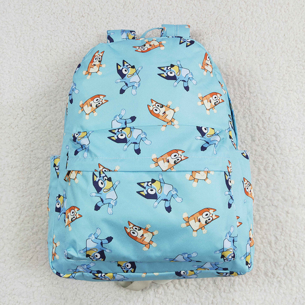 USA Shop Baby Girls Dogs Blue Zip Backpack Back Bags
