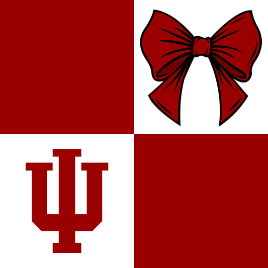Preorder (moq 5)Baby Girls Red Kokomo Bows Checked Team Ruffle Shorts Bottom