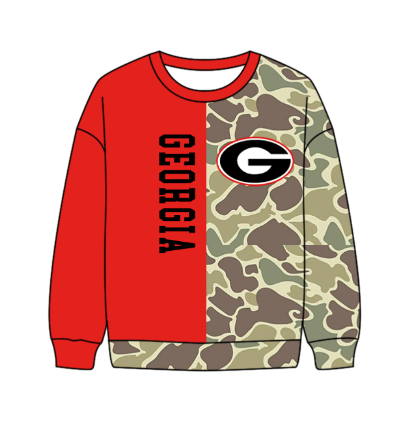 Preorder(moq 5) Baby Boys Long Sleeve Camo G T-shirts Top