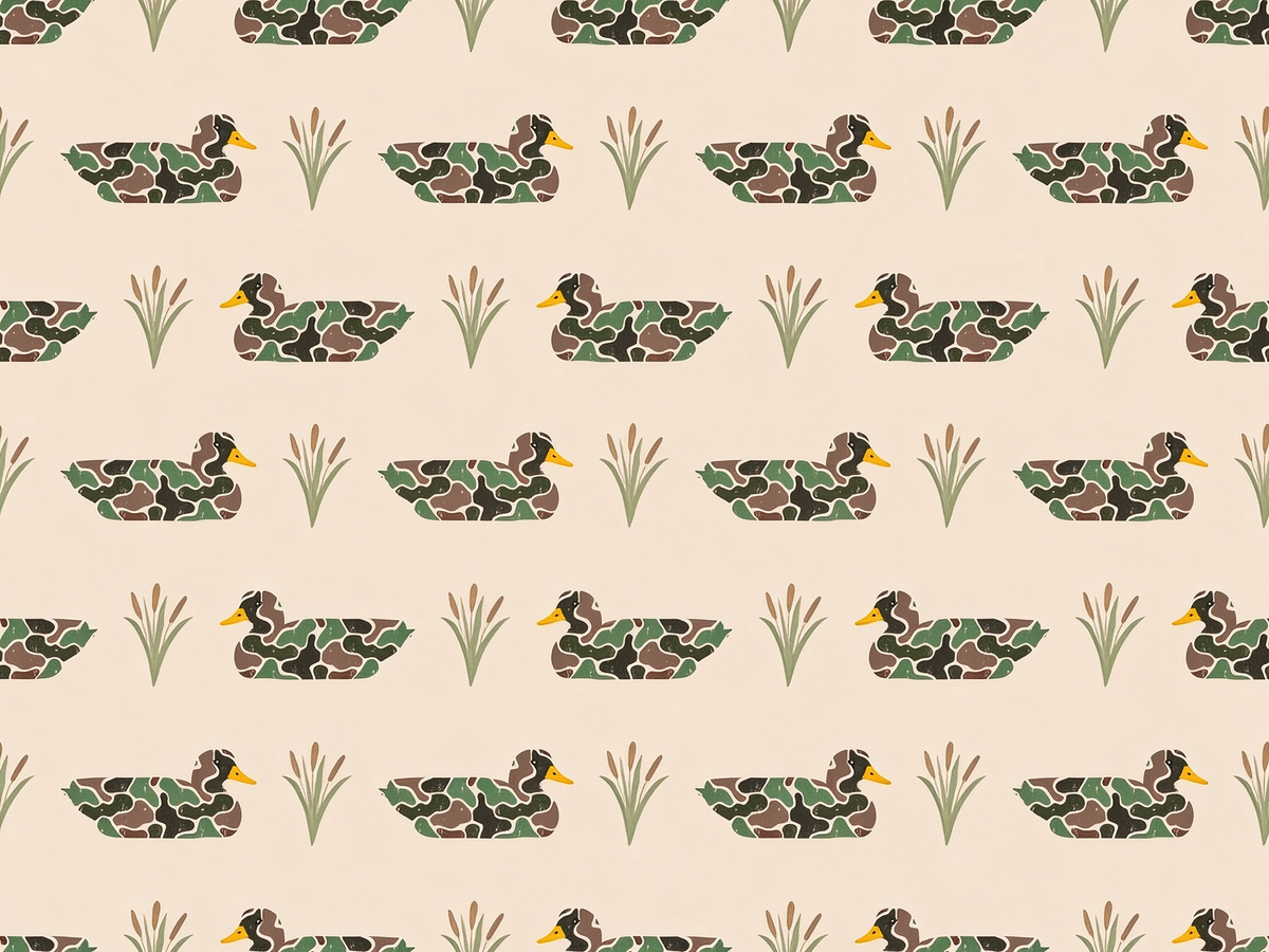 Preorder moq 5 Baby Girls Camo Ducks Plaid Top Ruffle Pant Hunting Pajamas Set