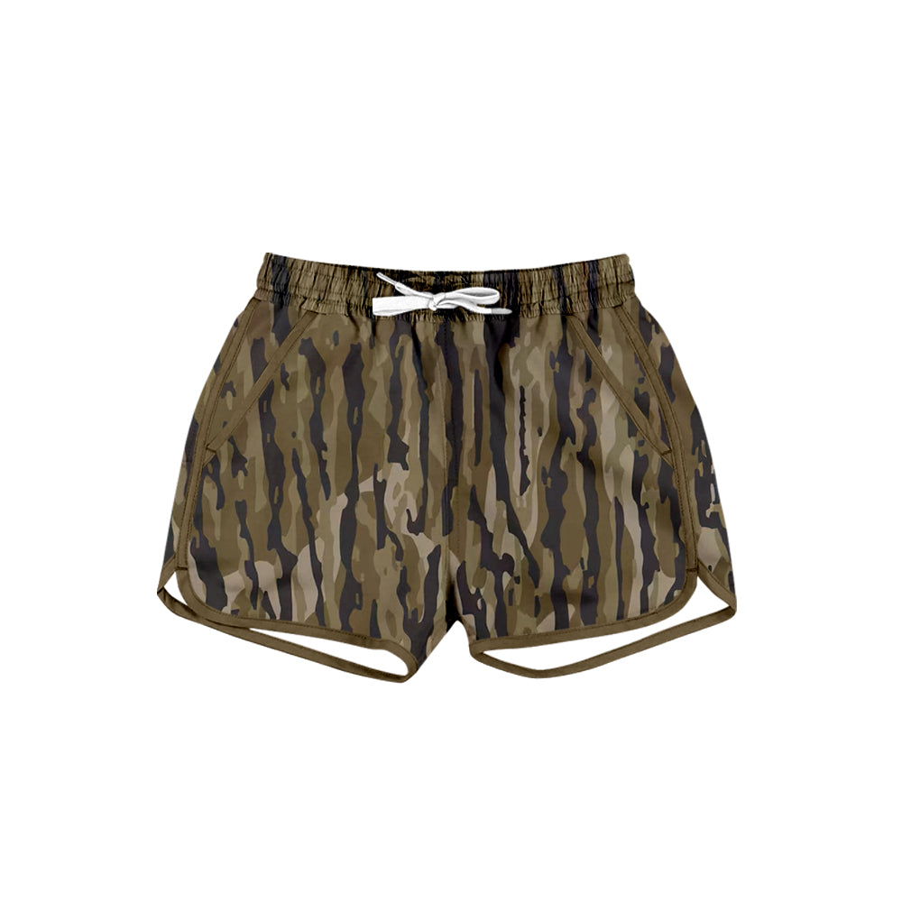Preorder moq 5 Baby Girls Southern Olive Camo Shorts Bottom