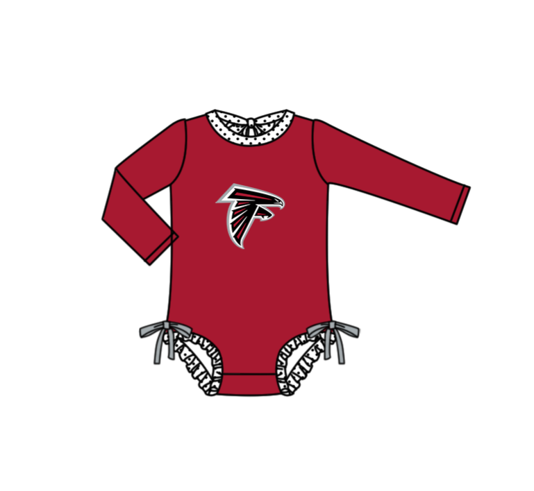 Preorder moq 5 Baby Girls Eagles Long Sleeve Team Swimsuits