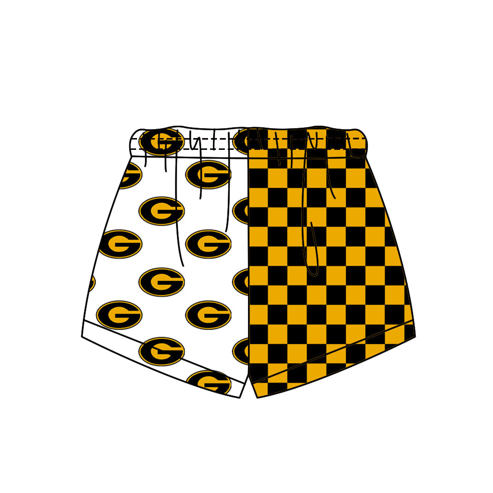 Preorder (moq 5)Baby Boys Girls Team Checked Shorts Bottom