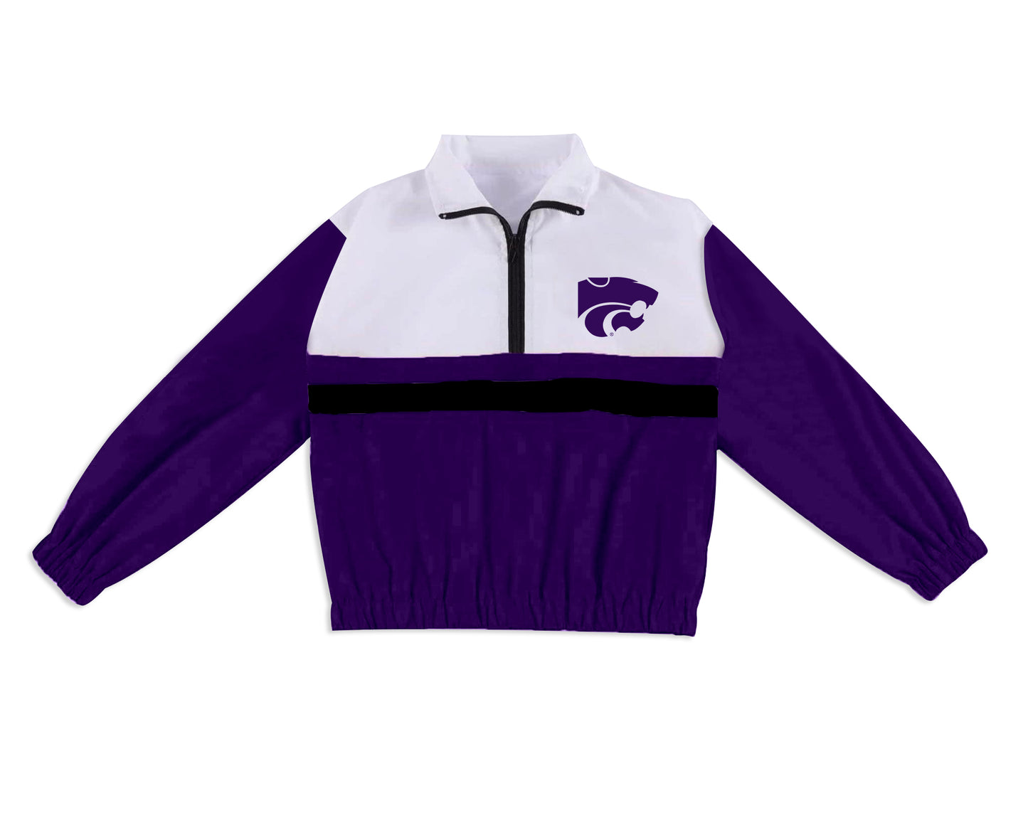 Preorder (moq 5)Baby Boys Long Sleeve Wildcats Team Zip Pullovers Tops