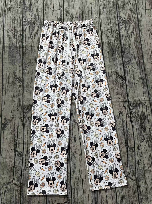 Adult Women Men Easter Eggs Carrots Rabbits Bottom Pants Pajamas